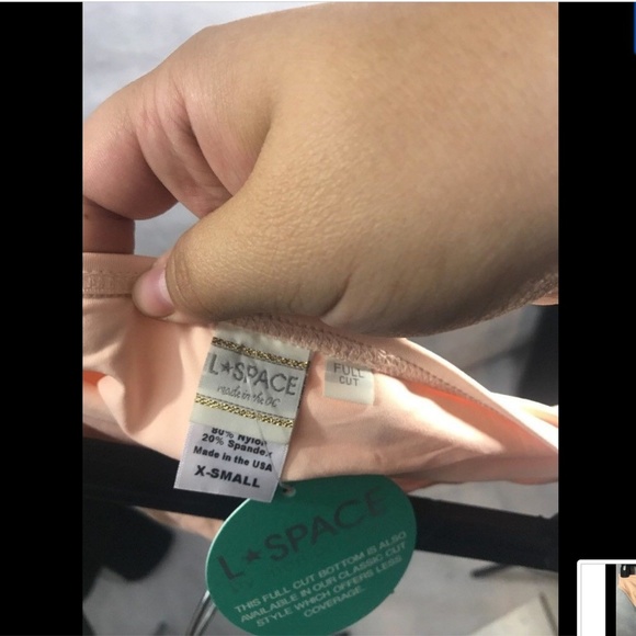 NWT L SPACE 'Estella' Bikini Bottoms in‎ Creamsicle [Sz: XS] #901 - Picture 8 of 8